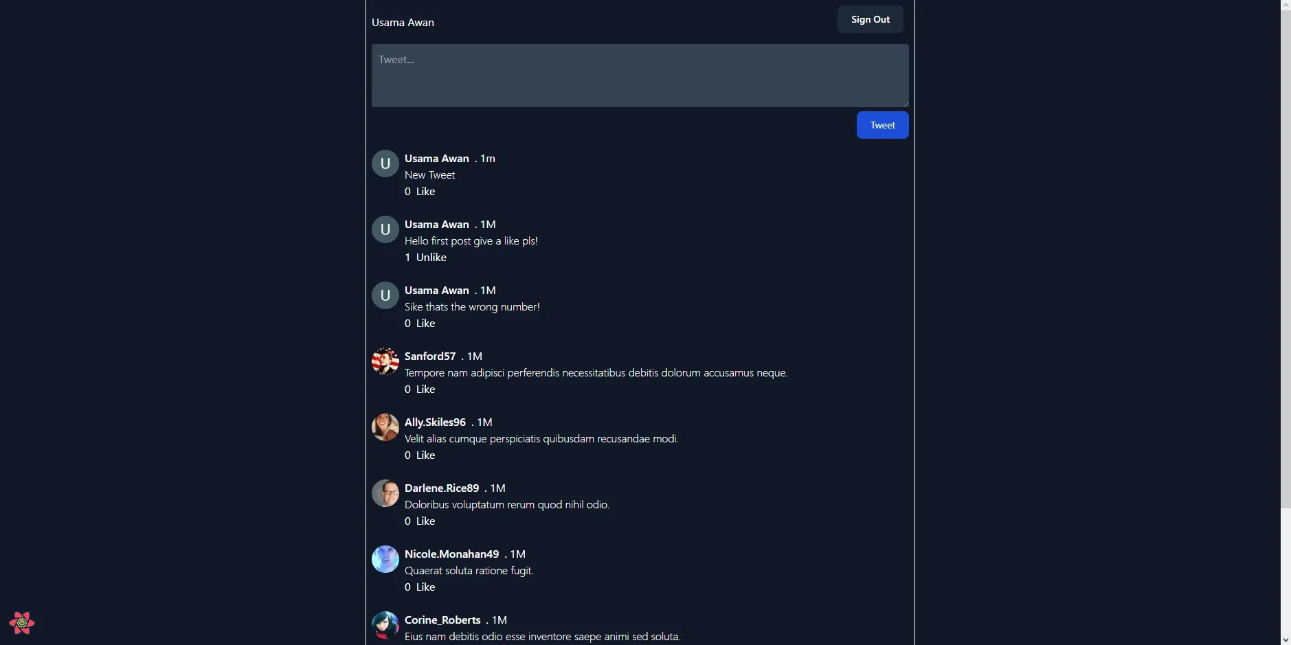 Twitter Clone